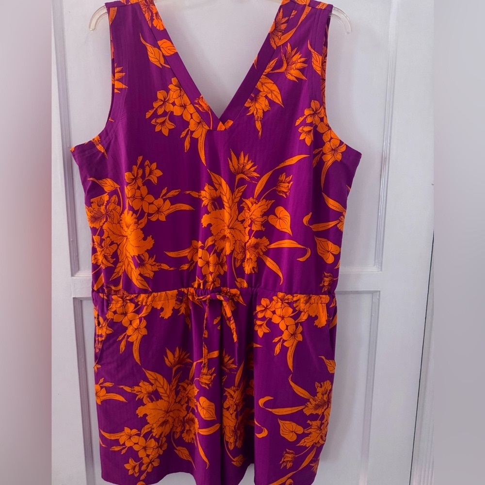 Toad&Co. “Sun-kissed Liv” Sleeveless Floral Romper - New w/tag Sz. XL
